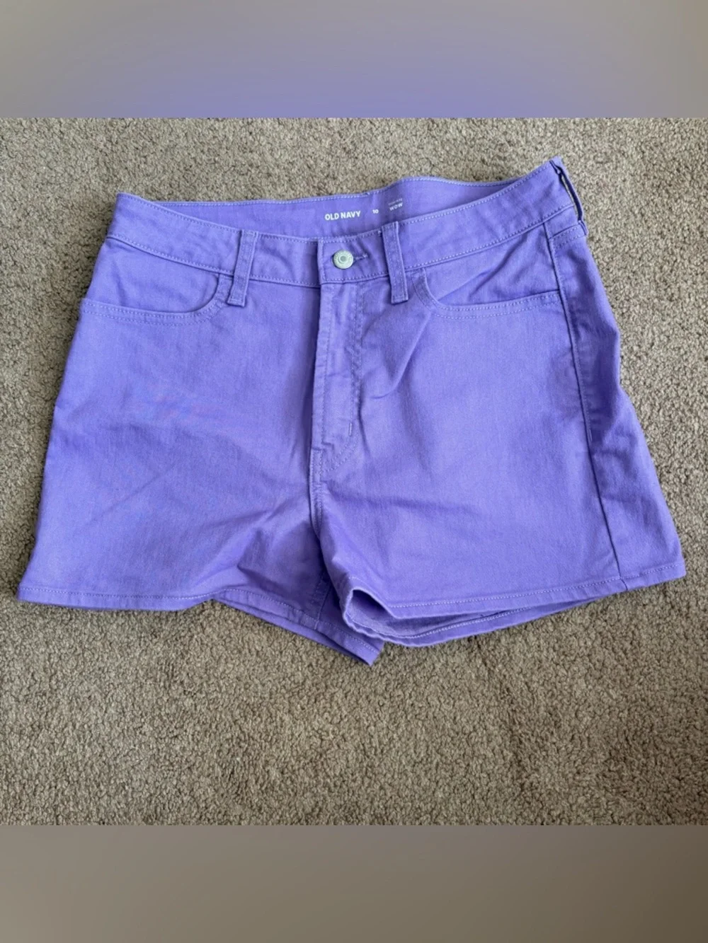 Old Navy Lavender Denim Shorts - Picture 1 of 3